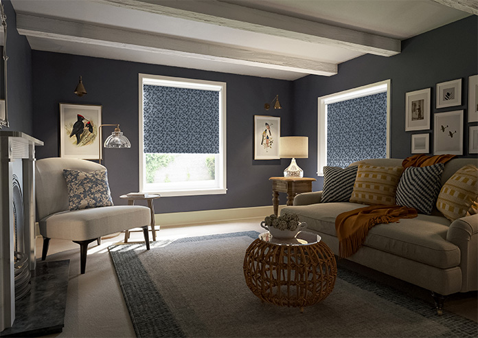 Oak Leaves, Midnight - Roller Blind - Image 7